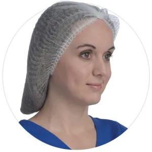 (1000/Case) AmbiShield 24" White Pleated Bouffant Cap