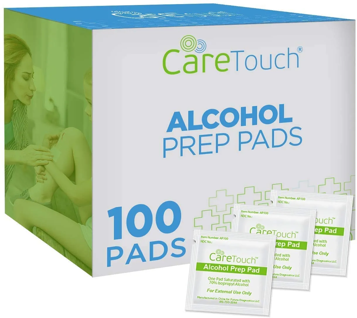 Alcohol Wipes - Individually Wrapped Alcohol Prep Pads With 70% Isopropyl