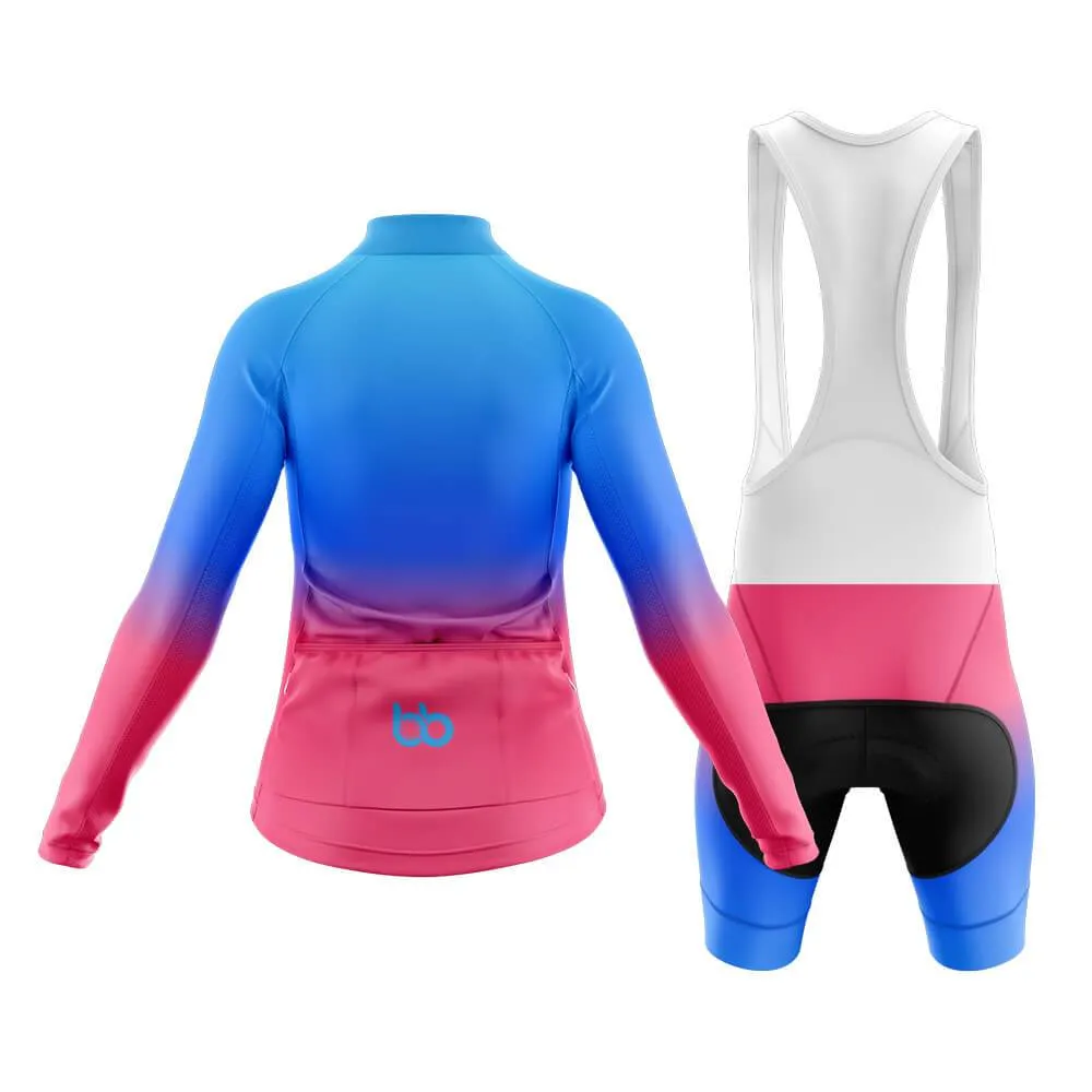 Blue-Pink Gradient Club Cycling Kit