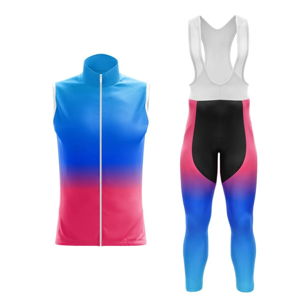 Blue-Pink Gradient Club Cycling Kit