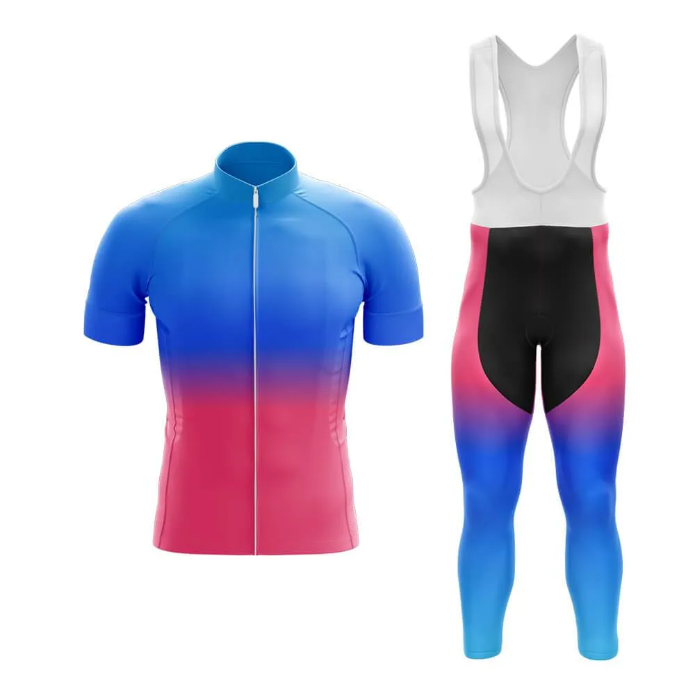 Blue-Pink Gradient Club Cycling Kit