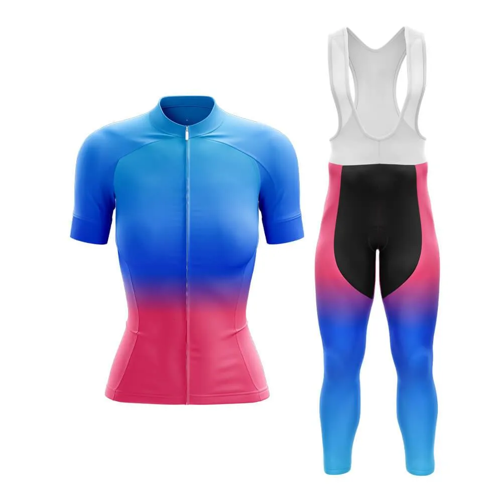 Blue-Pink Gradient Club Cycling Kit