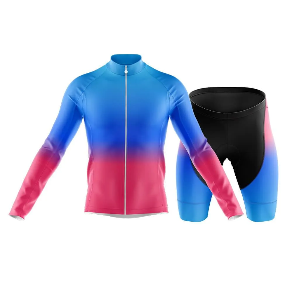 Blue-Pink Gradient Club Cycling Kit