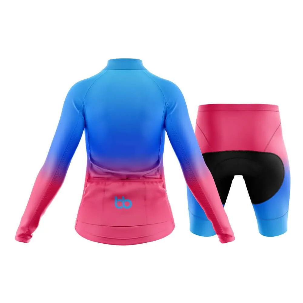 Blue-Pink Gradient Club Cycling Kit