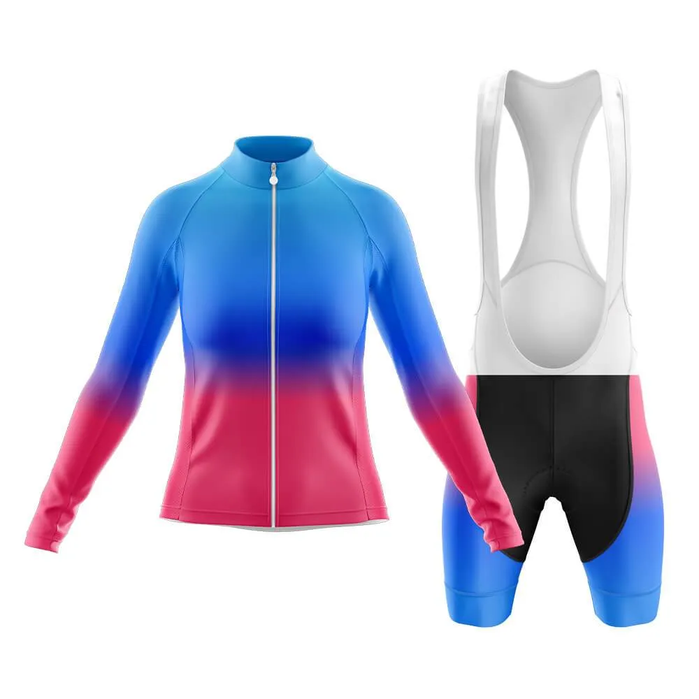 Blue-Pink Gradient Club Cycling Kit