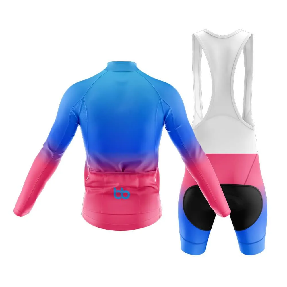 Blue-Pink Gradient Club Cycling Kit