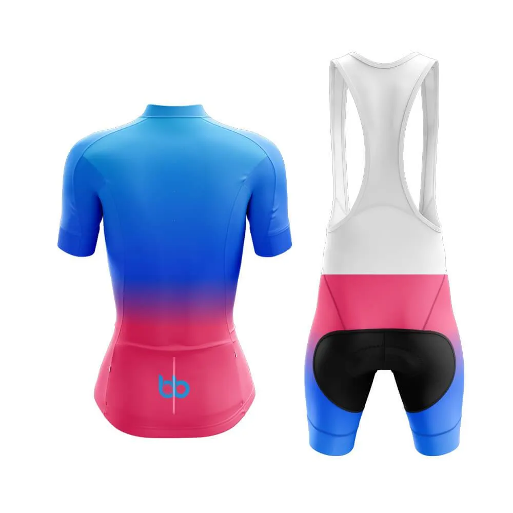 Blue-Pink Gradient Club Cycling Kit