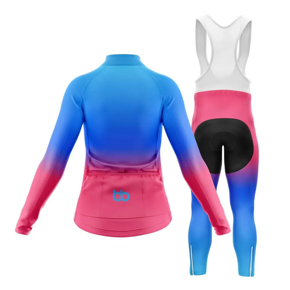 Blue-Pink Gradient Club Cycling Kit