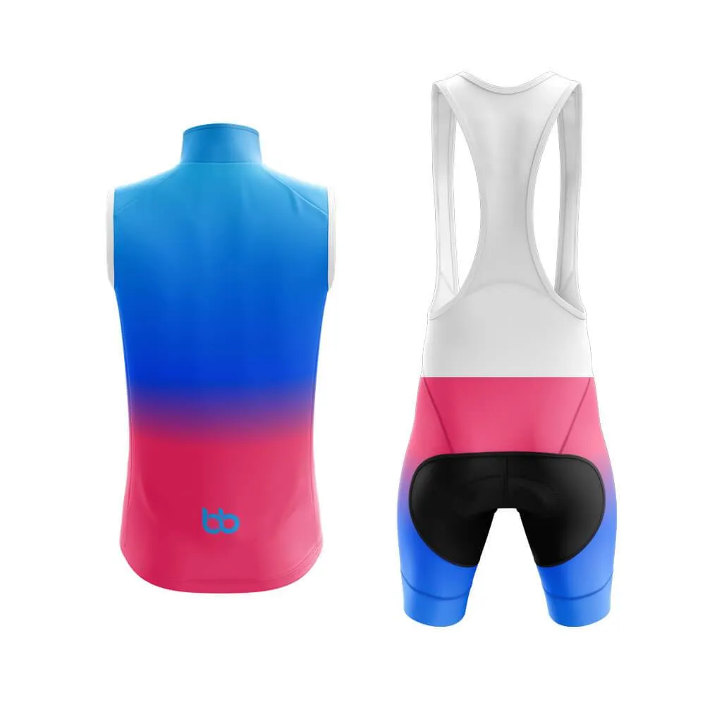 Blue-Pink Gradient Club Cycling Kit