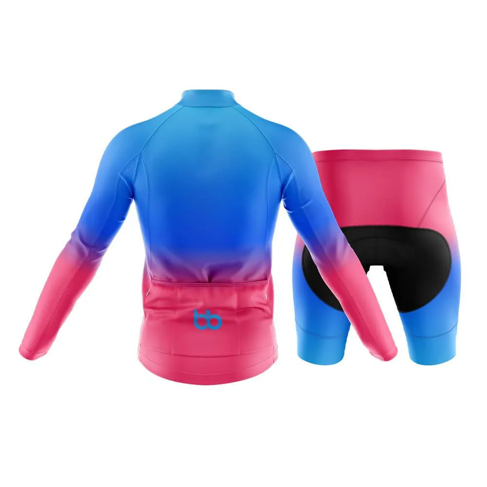 Blue-Pink Gradient Club Cycling Kit