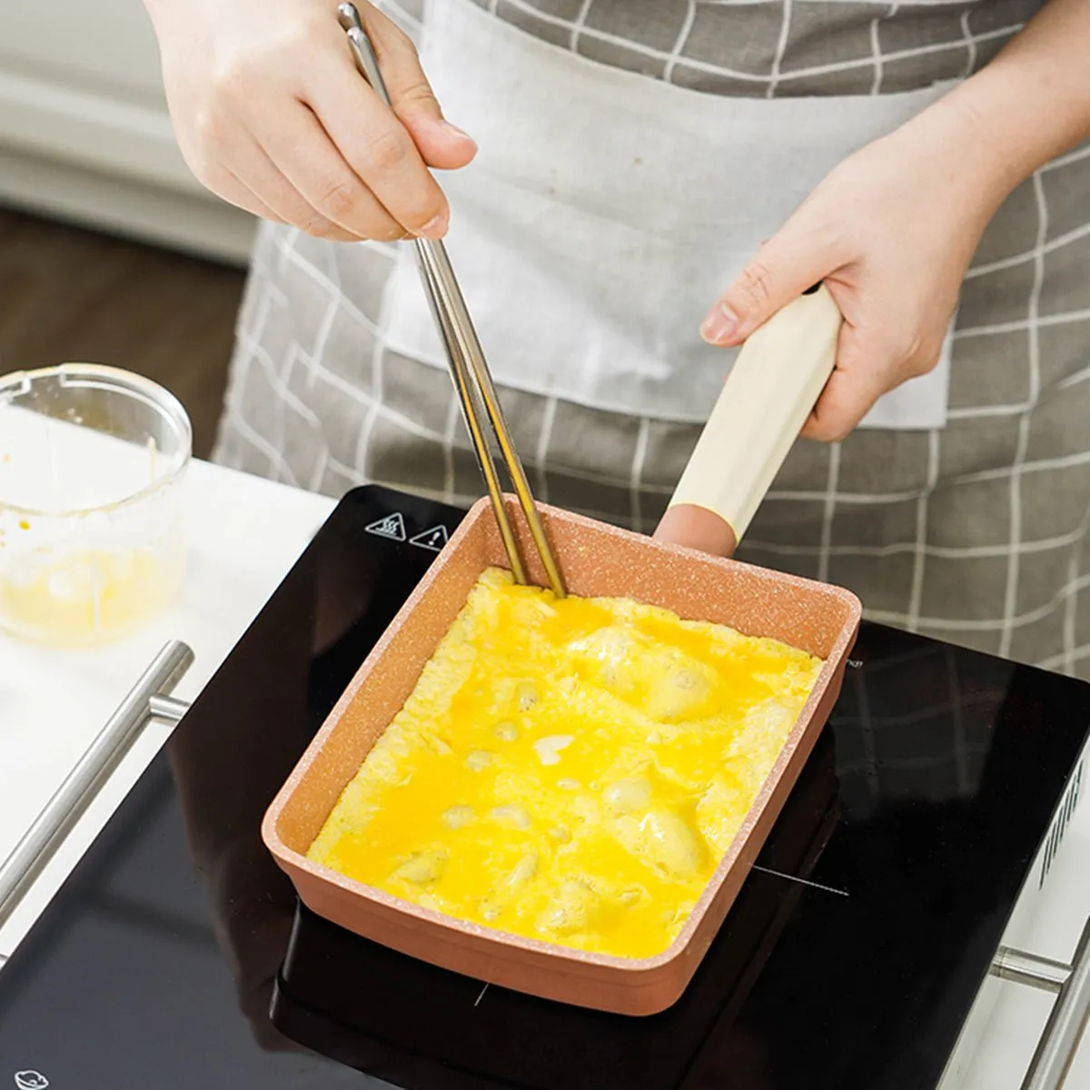 Cactus Baby Food Cooking Orange Fry Pan