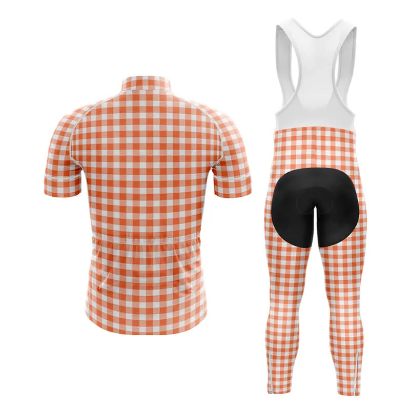 Checkered (Coral) Club Cycling Kit