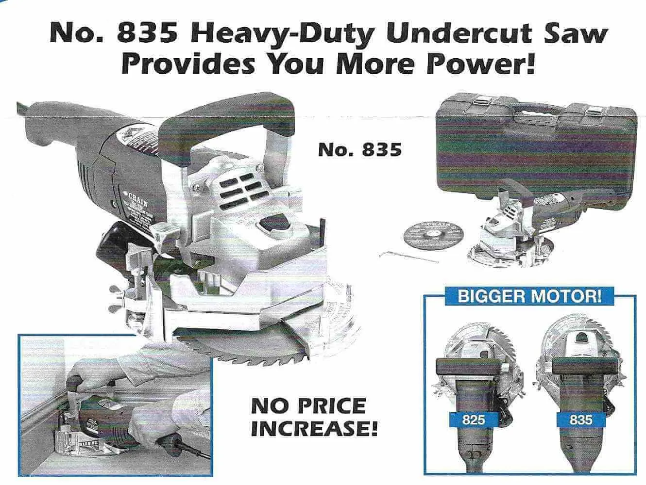 Crain 835 Heavy-Duty Undercut Saw