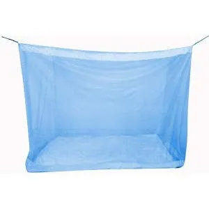 Divayanshi Blue Mosquito Net for Single Bed/Double Bed, 4x6.5 Insect Protection Net