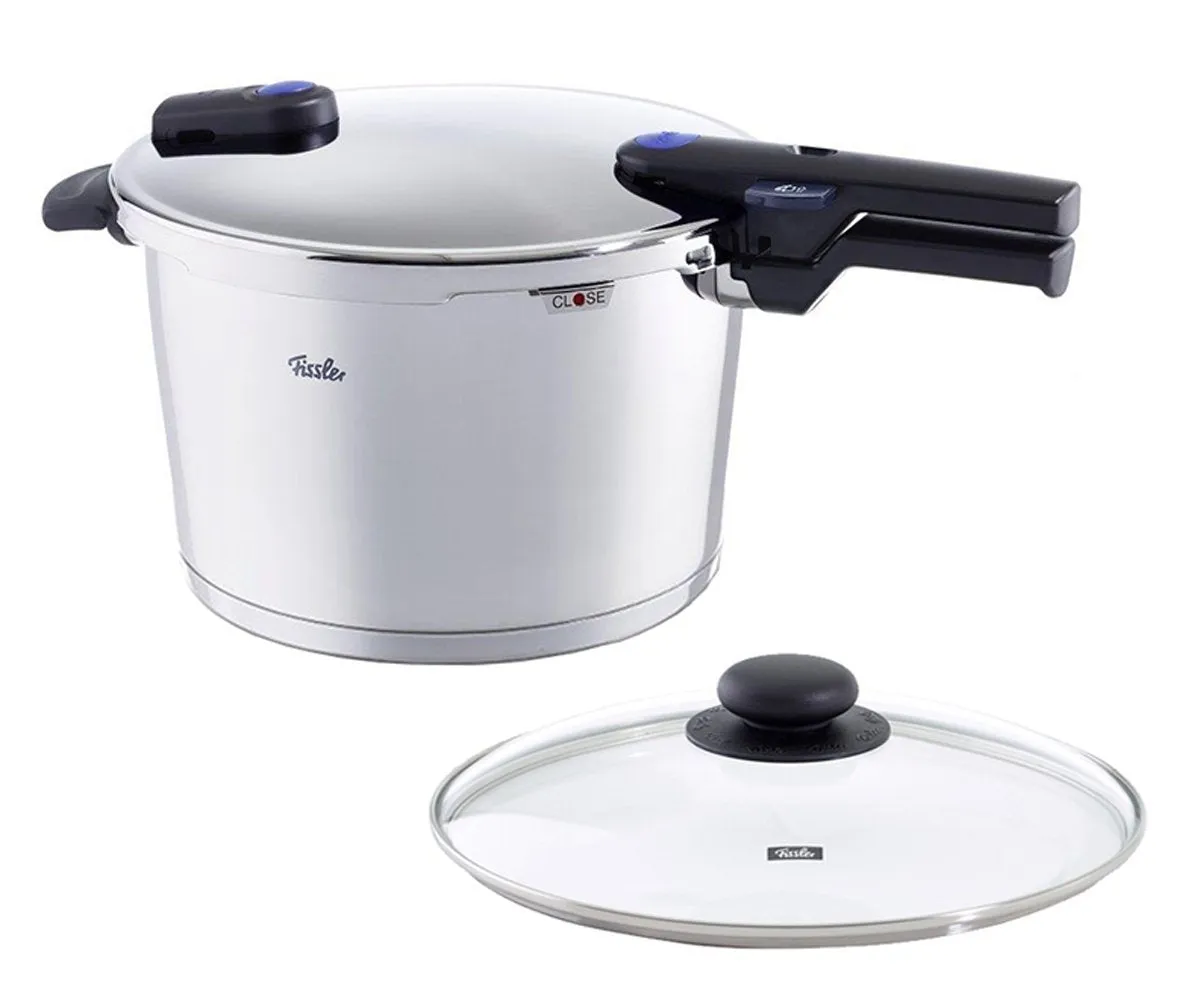 Fissler 8.5 quart Vitaquick Pressure Cooker with Glass Lid