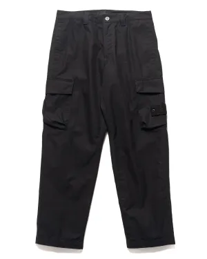 Ghost Piece Weatherproof Cotton Canvas 2 Pocket Cargo Pant Black