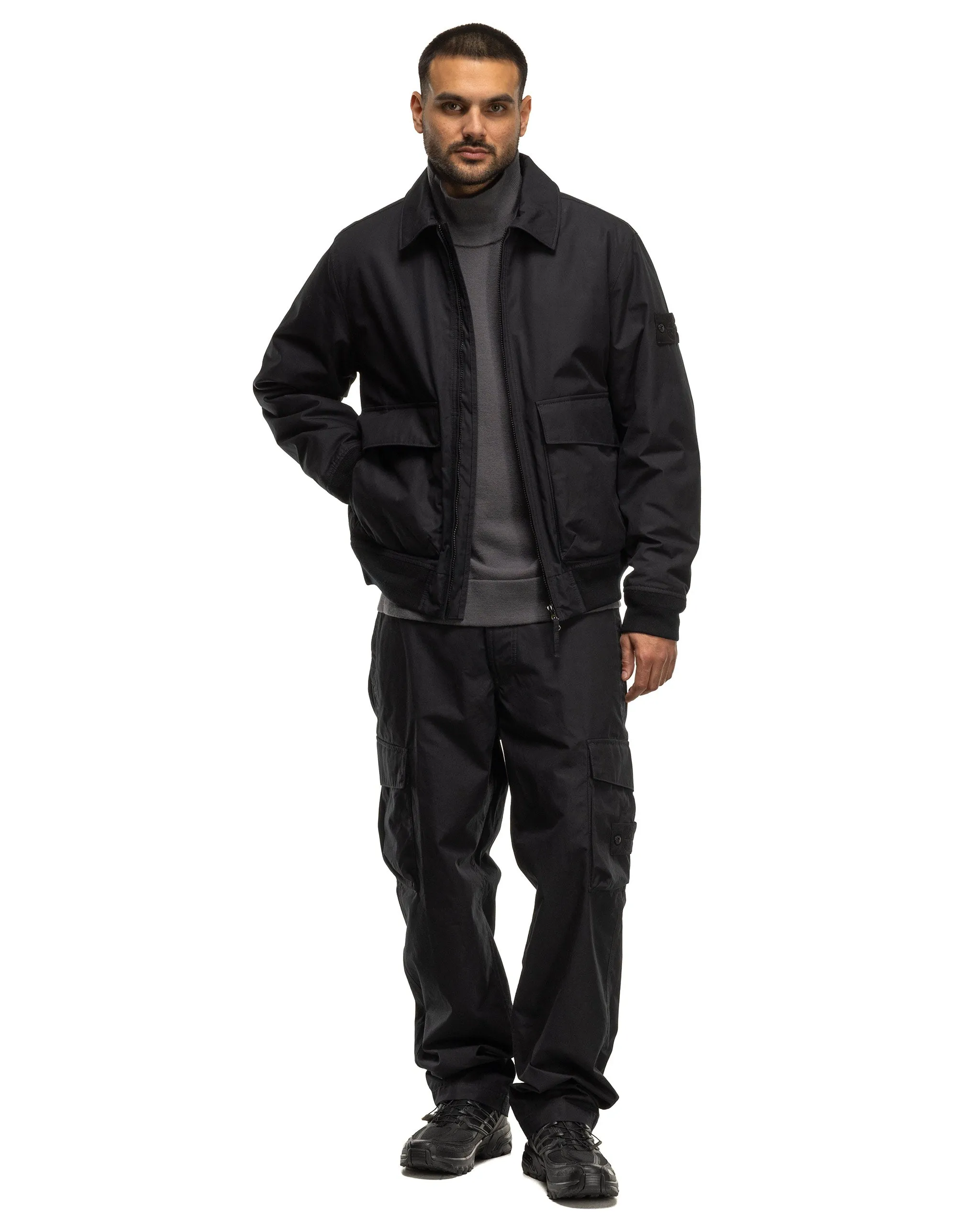 Ghost Piece Weatherproof Cotton Canvas 2 Pocket Cargo Pant Black