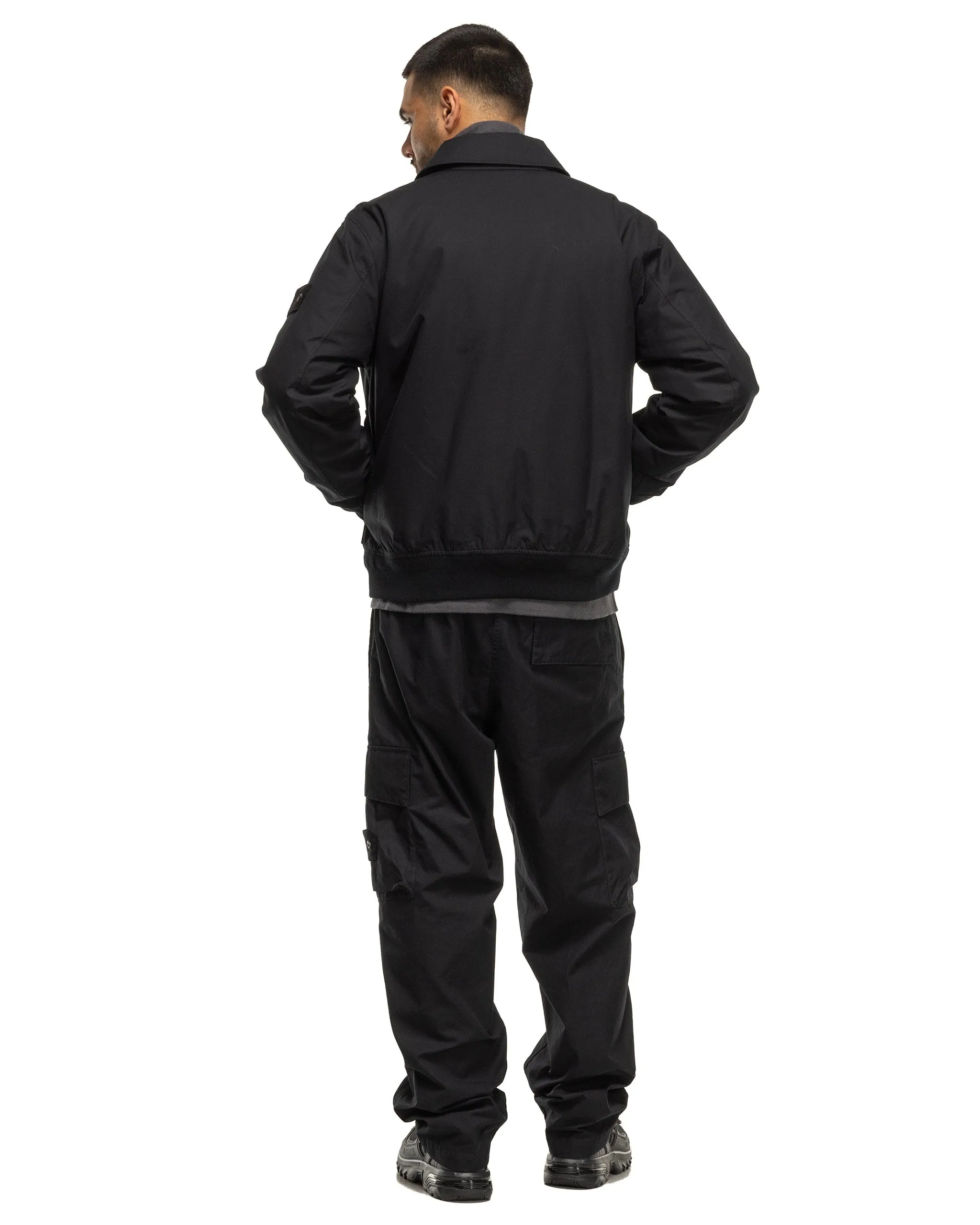 Ghost Piece Weatherproof Cotton Canvas 2 Pocket Cargo Pant Black