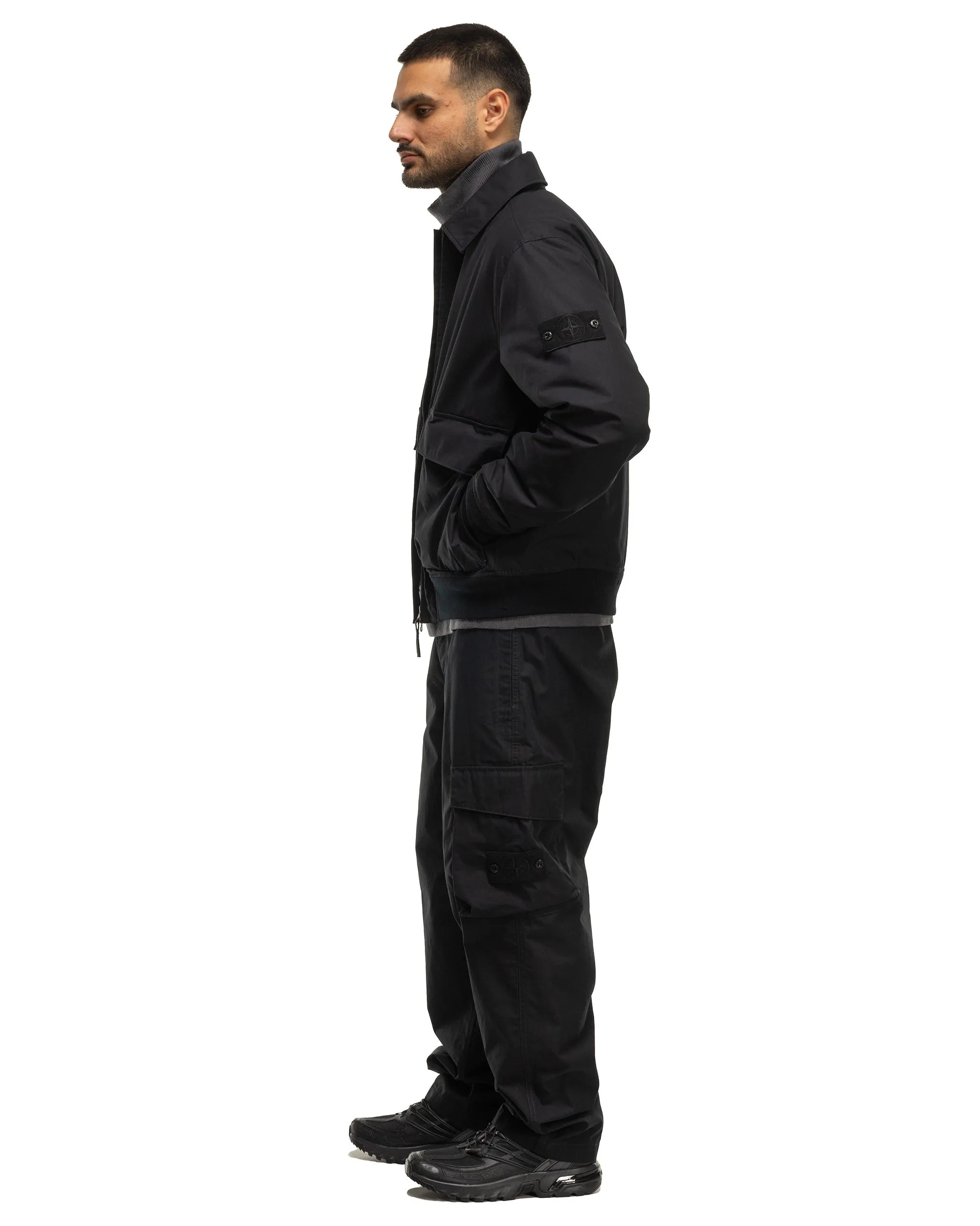 Ghost Piece Weatherproof Cotton Canvas 2 Pocket Cargo Pant Black