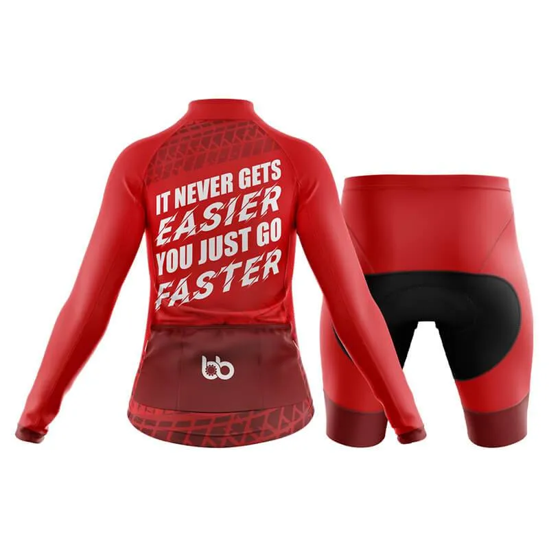 It never gets easier, you just go faster (V3) Club Cycling Kit