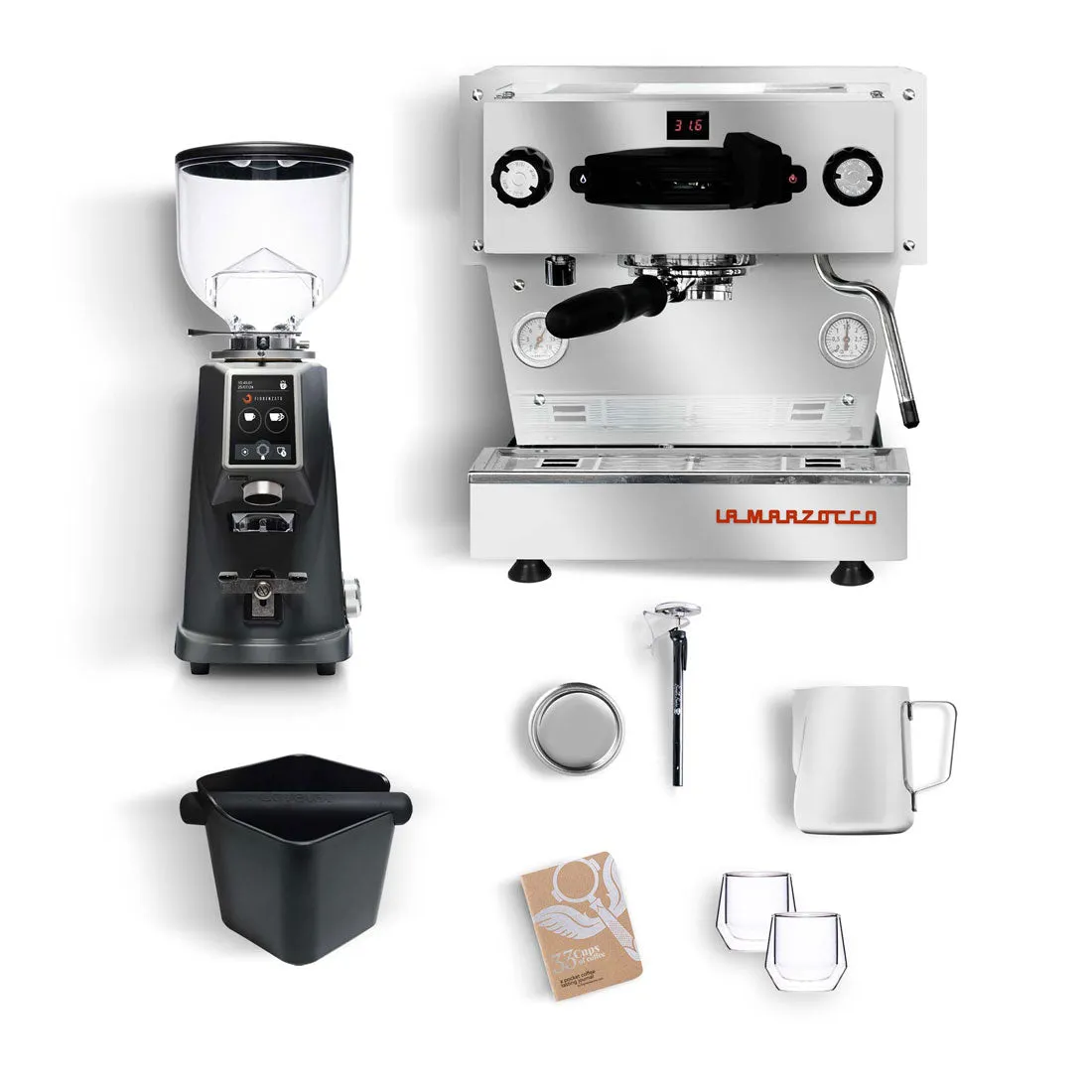 La Marzocco Linea Mini x F4 Home Espresso Kit - Stainless/Black