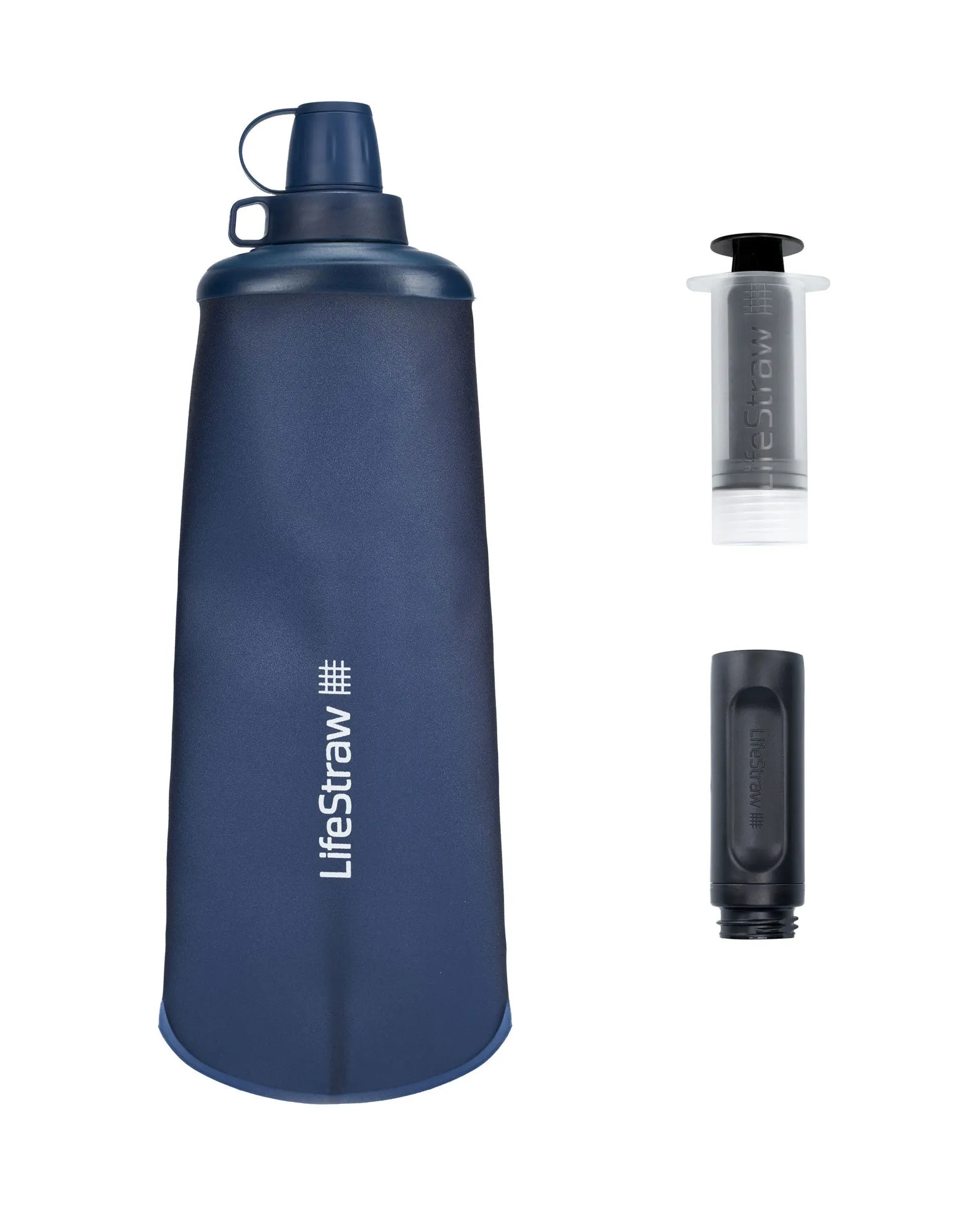 LifeStraw Peak Series Collapsible Squeeze 650 ml Bottle with Filter