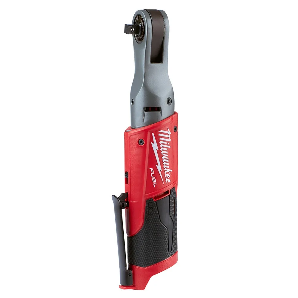 Milwaukee 2554-22 & 2557-20 M12 FUEL Lithium-Ion Cordless 3/8" Stubby Impact Wrench & Ratchet Combo