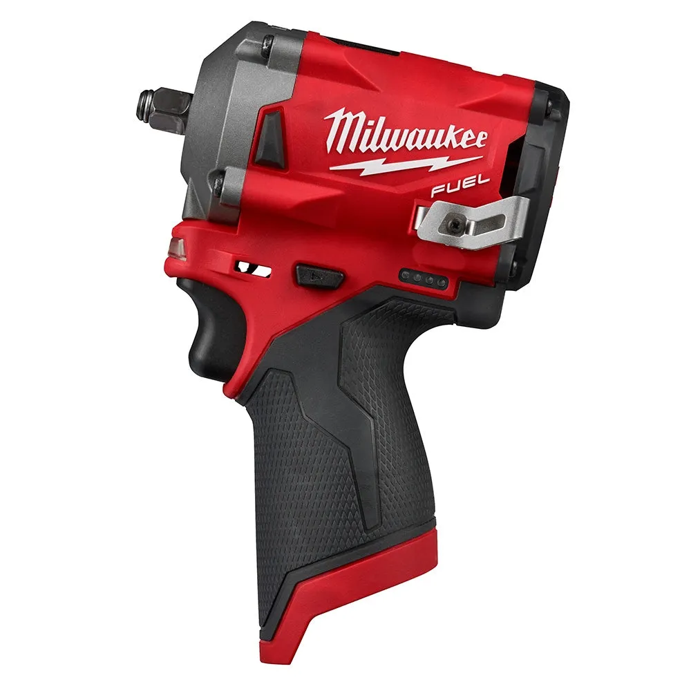 Milwaukee 2554-22 & 2557-20 M12 FUEL Lithium-Ion Cordless 3/8" Stubby Impact Wrench & Ratchet Combo