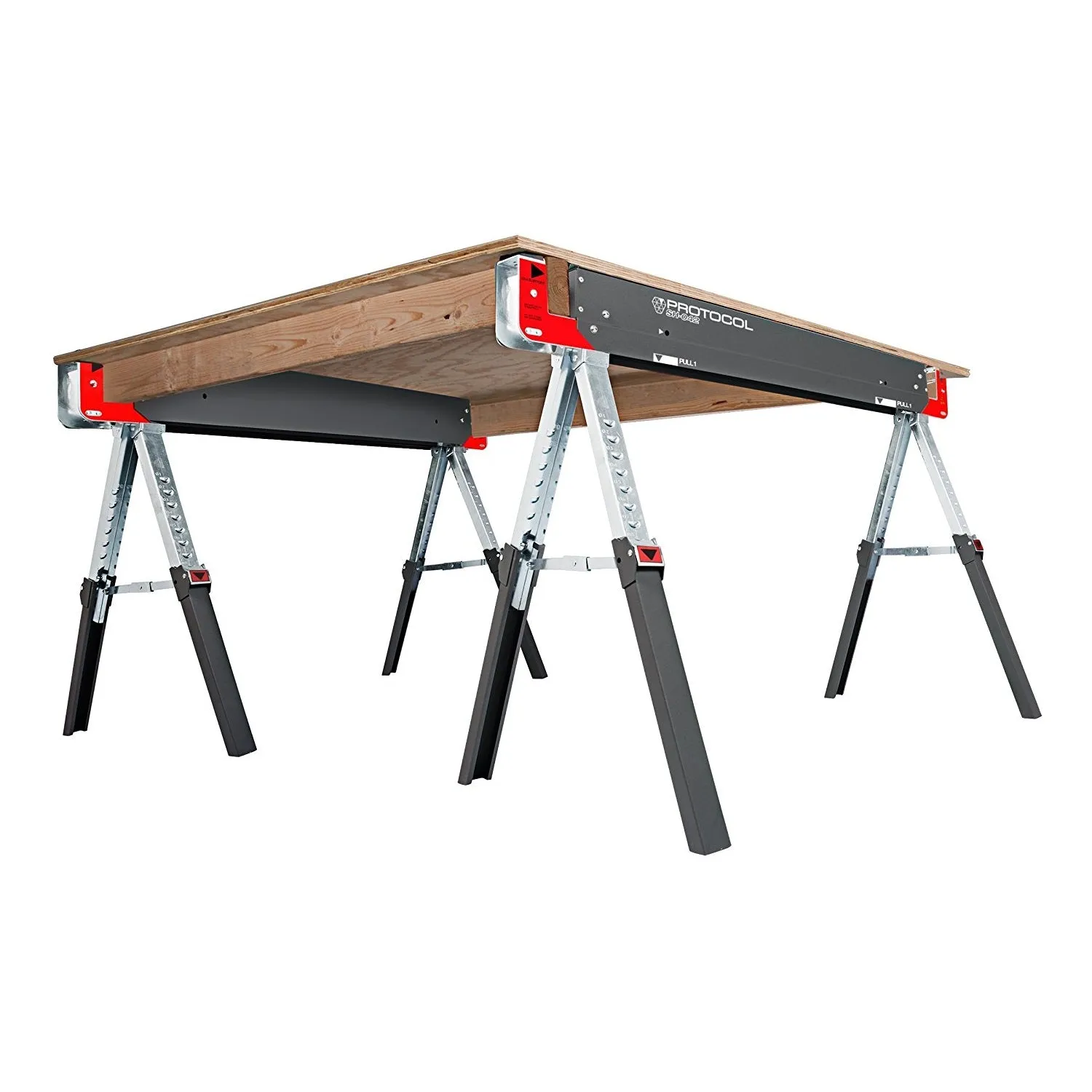 Protocol 67104 SH-042, 42" Work Table Adjustable Sawhorse