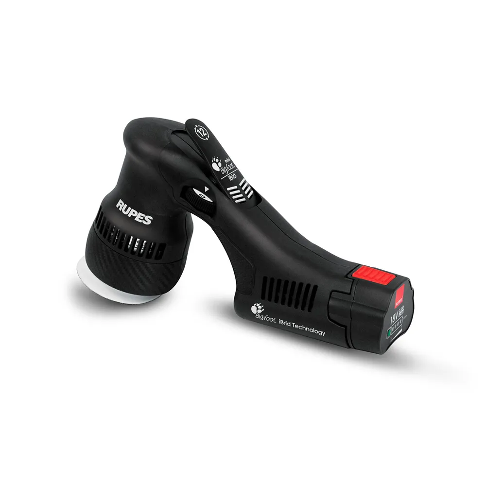 RUPES Bigfoot HLR75 Mini iBrid Cordless Polisher Combo Kit w/ Fast Charger