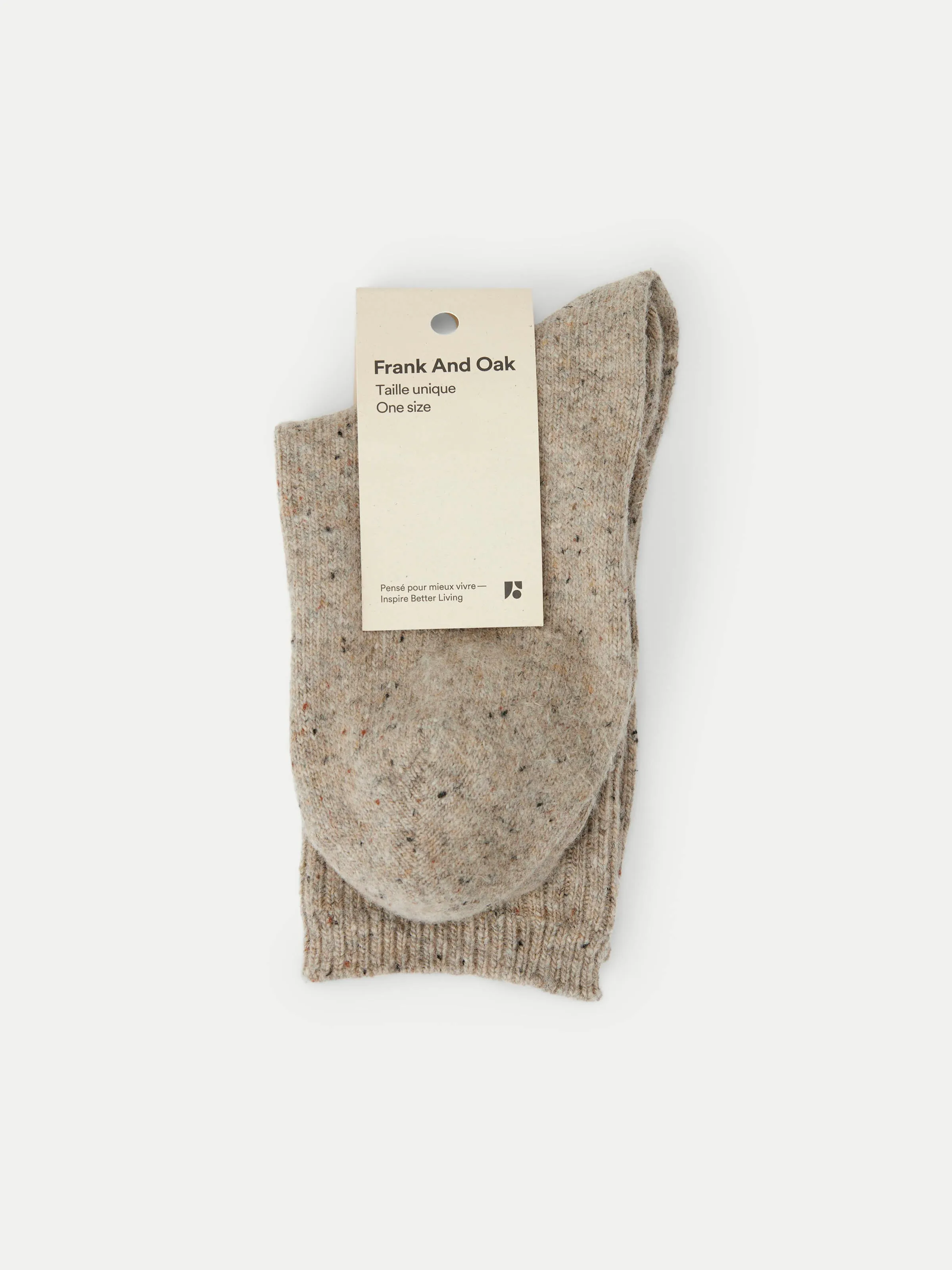 The Chunky Donegal Winter Socks in Beige