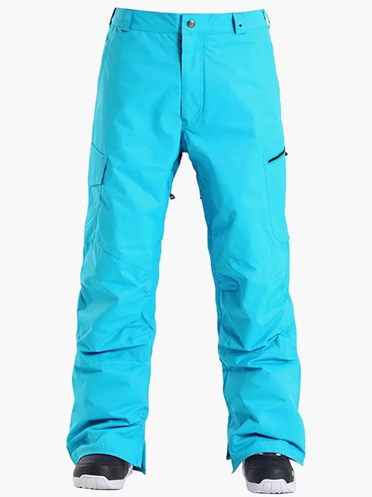 Waterproof Windproof Sky Blue Snowboard Pants Ski Pants For Mens